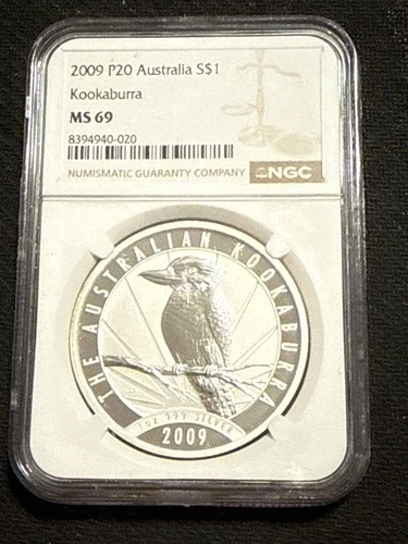 2009 Australia Kookaburra 1 oz .999 Fine NGC MS69
