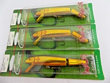 COTTON CORDELL JOINTED RED-FIN CJ803 "GOLD BLACK BACK" 4" - 3 LURES - #584i