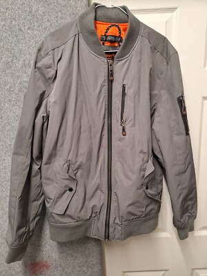 Superdry 23RD Squadron 2XL Men's Grey Bomber Jacket UK