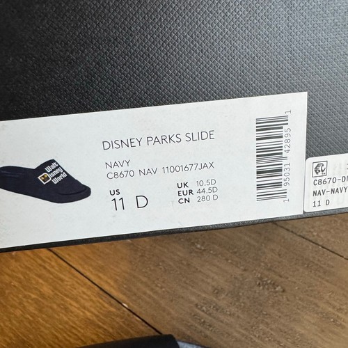 COACH x Walt Disney World Men's Size 11 Navy Slides Sandal 50th Anniversary NEW - Picture 11 of 14