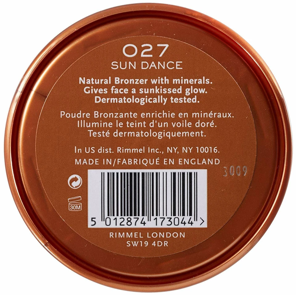 (2 Pack) NEW Rimmel Natural Bronzer ,027Sun Dance, 0.49 Ounce - Image 3 of 4