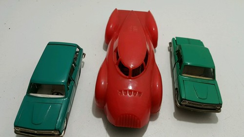 AUTO SPAZIALE VINTAGE GIOCATTOLO DI LATTA LUNA KDN WIND UP FUTURISTICO MODELLO DI CONCEZIONE UTOPICA - Foto 11 di 12