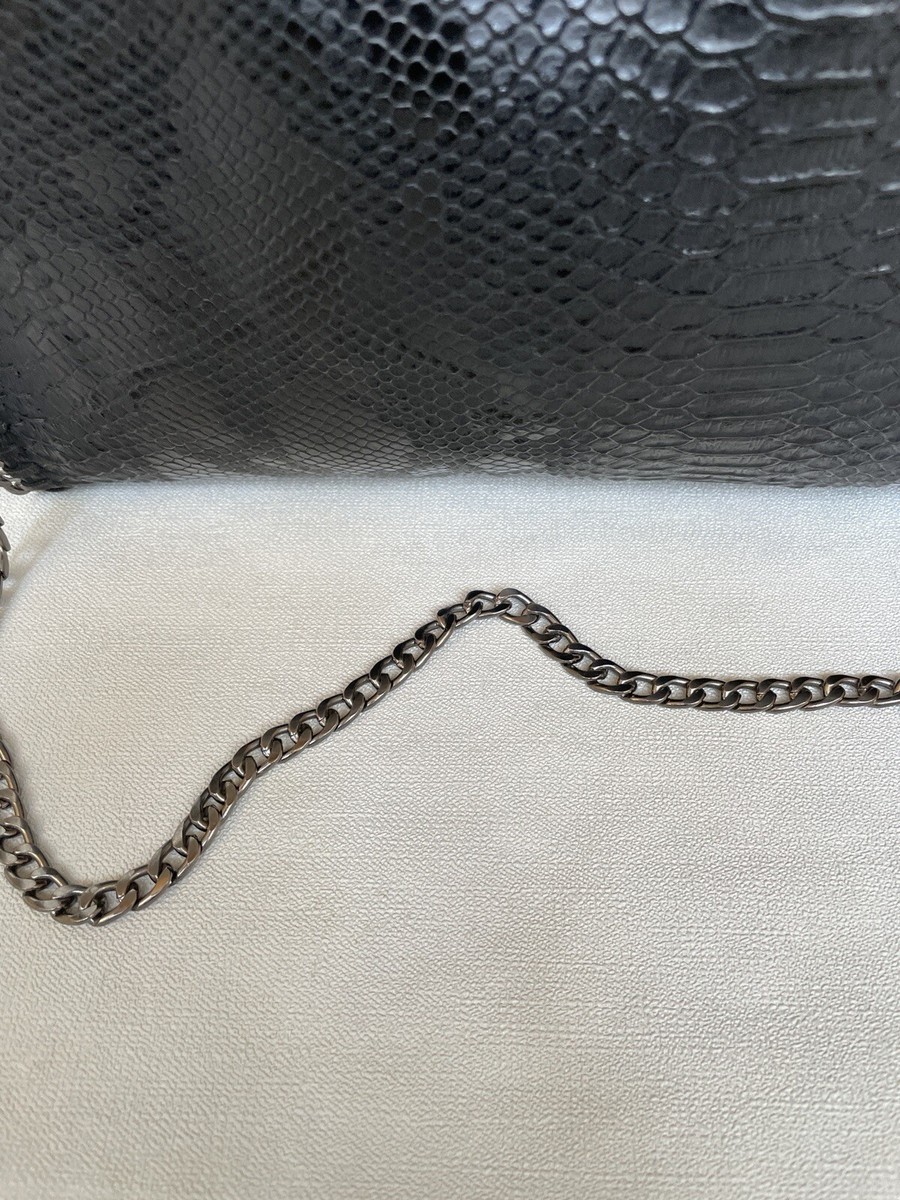 Stella McCartney 6402183CU7031264 関税送料込 Stella McCartney Y2K Falabella Black Python Print Small Tote