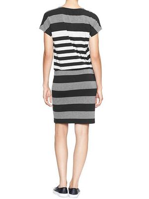 New Gap Women's Multi Stripe Sleeveless Soft Jersey Dress Gray/Black Size  XS | eBay