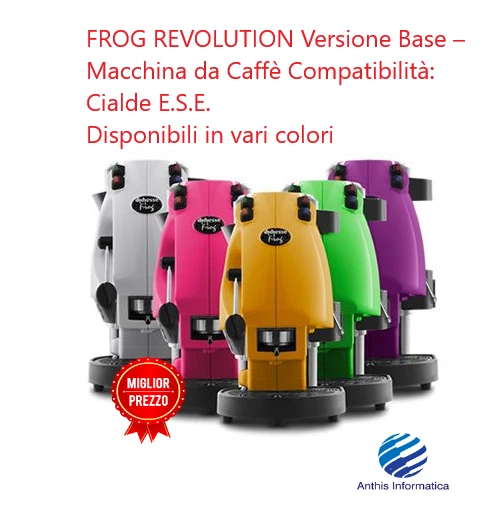FROG REVOLUTION Versione Base – Macchina da Caffè Cialde ESE 44MM - Vari colori