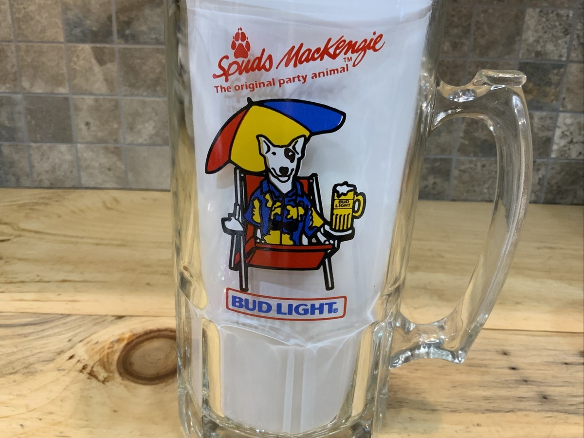 Vtg Spuds Mackenzie 32oz. Bud Light Beer Stein Mug Original Party