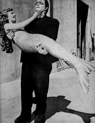 Ann Blythe Glenn Strange  Frankenstein Mr. Peabody & the Mermaid Photo 4'' x 6''