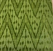 LEE JOFA CARAVAN VELVET FOREST GREEN IKAT EXCLUSIVE FABRIC 1 YARD 48"W