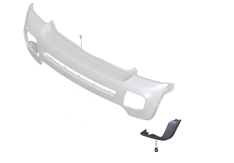 MINI Genuine Rear Right Extension Black Fits R57 R57 LCI R58 R56