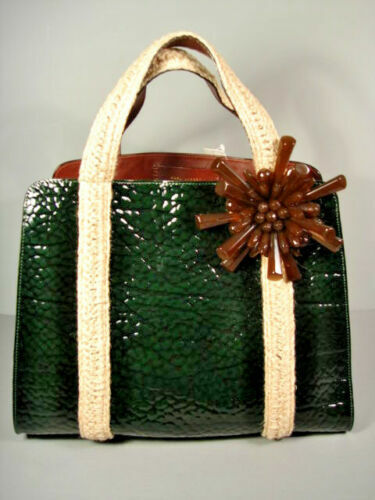 Hender Scheme Assemble Hand Bag Tall S Green Studded Hender Scheme Assemble Hand Bag Tall S Green Studded