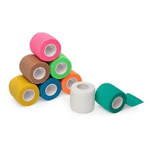 8-Pack, 2” x 5 Yards, Self-Adherent Cohesive Bandage Tape (Neon-Color)