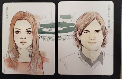  Ashton Kutcher and Mila Kunis Celebrity Love Match Trading Cards  