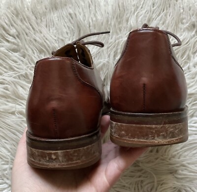 Cole Haan Brown Madison Plain Oxford Lace Up Leather Dress  display picture 3
