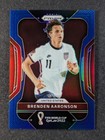 2022 Panini Prizm FIFA World Cup Qatar Soccer Prizms Blue Brenden Aaronson #200 PSA 8