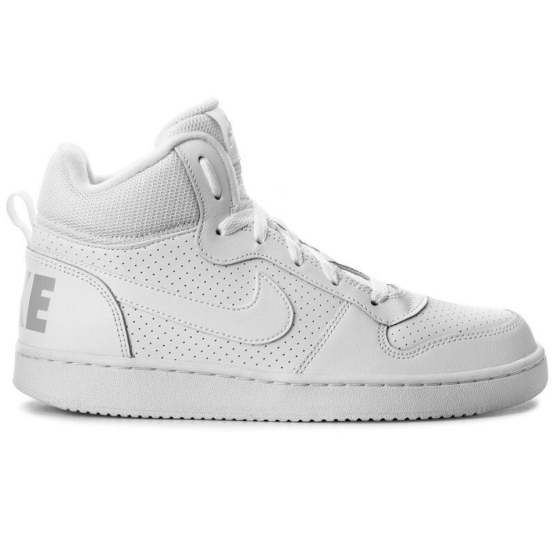 Кроссовки для больших детей Nike Court Borough Mid White/Бело-белый (839977 100) - 7