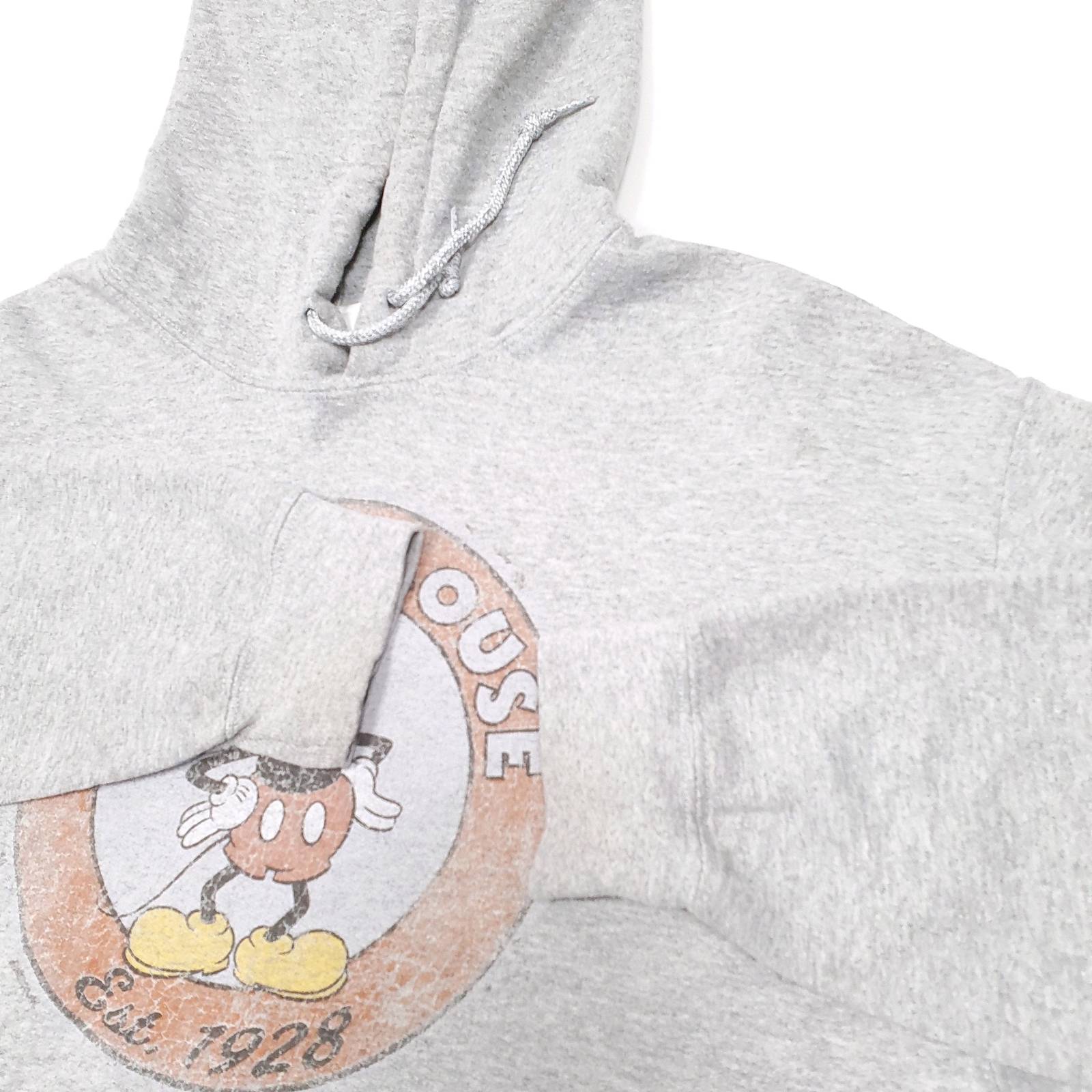 DISNEY Hoodie Mickey Mouse est 1928 Jumper Sweatshirt Mens M image 4