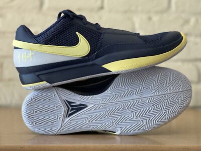 Nike Ja 1 Basketball Shoes Midnight Navy Laser Orange FQ4796-402 Men Size 14 New