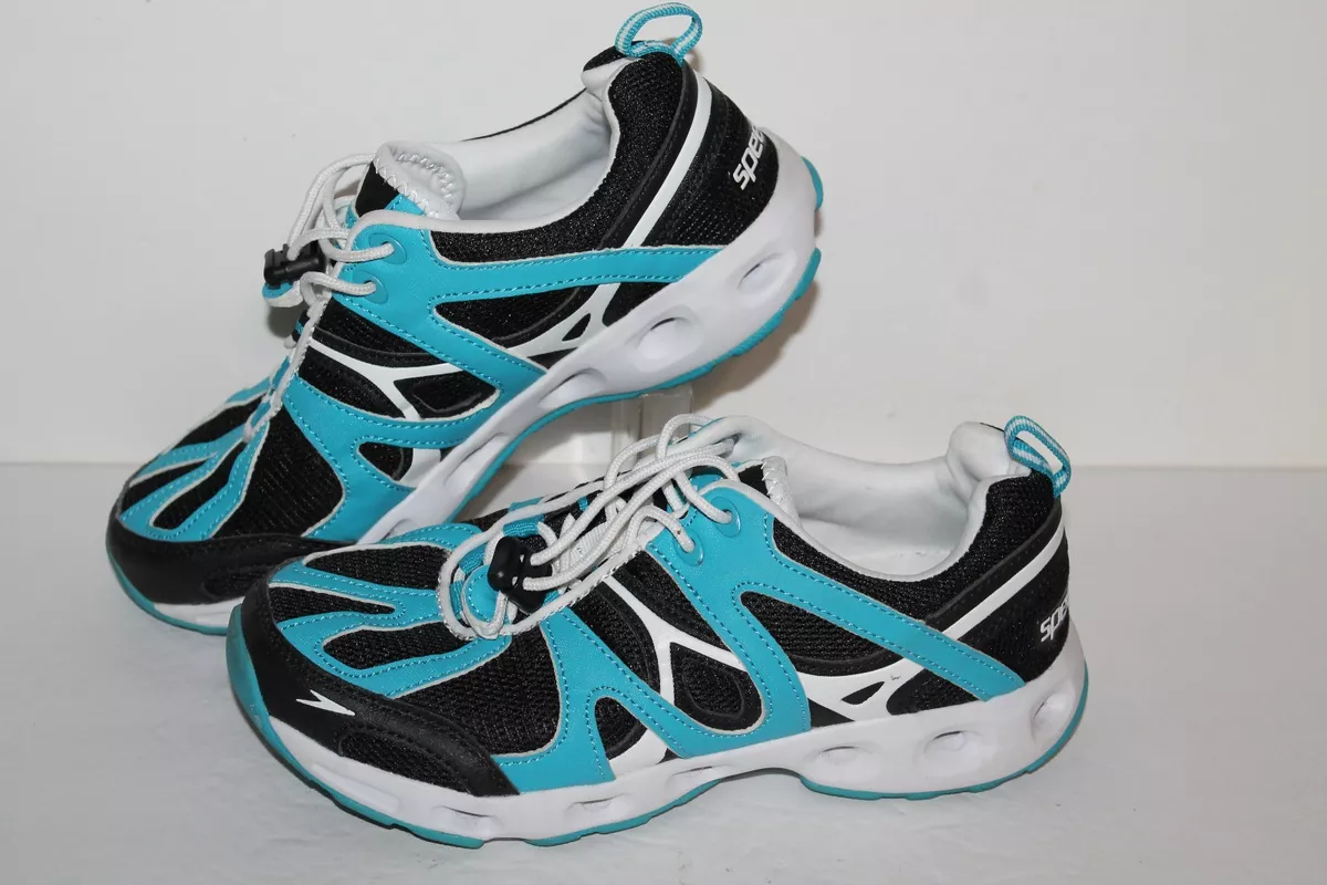 Speedo Hydro Comfort 4.0 Water Shoes 10745 Blk Turq Wht Women s US Size 6