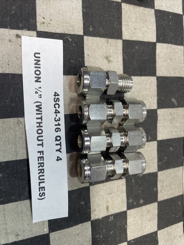 PARKER 4MSC2N-316 4SC4-316, 4BLP4-316, UNION 1/4" LOT OF 8 SHIPSAMEDAY#YB10 - Picture 3 of 7