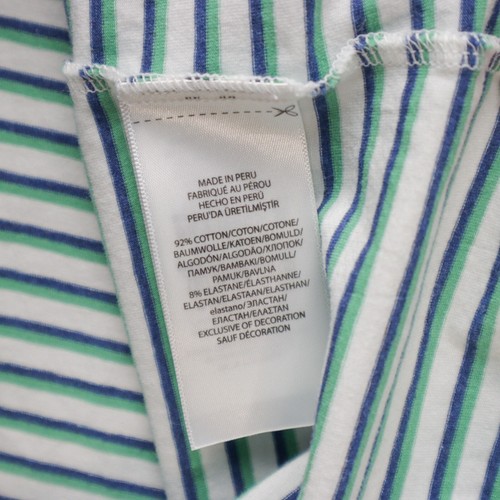 Polo Golf Ralph Lauren Hemd Herren M blau grün gestreift Freizeit Kurzarm weich - Bild 9 von 13