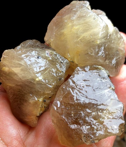 180g 3 WOW!NATURAL Golden Hair Rutilated Quartz Crystal Rutilated Specimen M887 - Picture 5 of 7