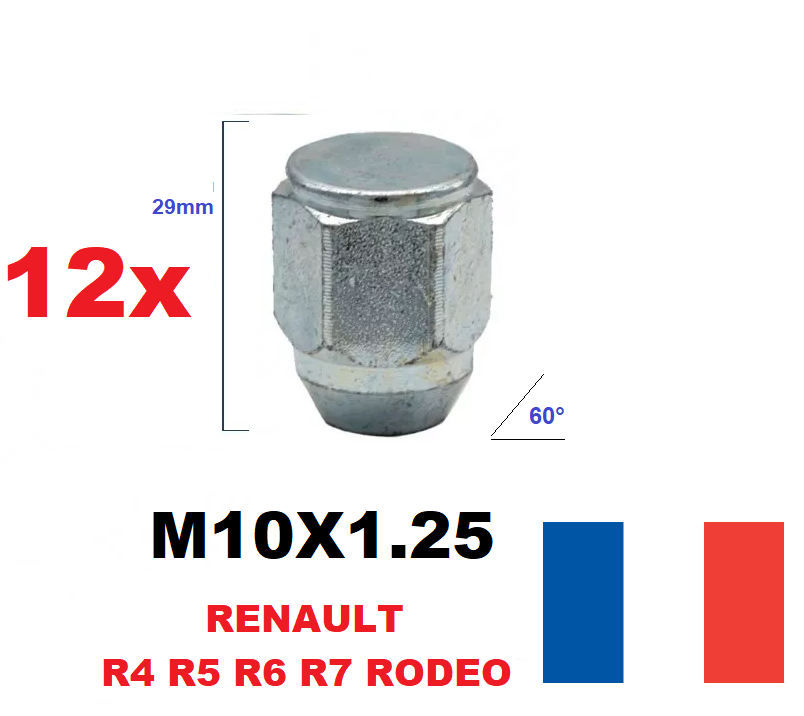 Restagraf Vis De Roue Jante Aluminium Compatible Renault Alpine - Réf. 221455 - Blister De 1