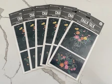 Vintage Lot Mrs Grossman's Stickers New Packs Chalk Talk Flowers Jar Bouquets