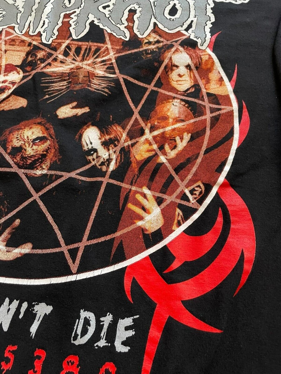 Vintage Slipknot Long Sleeve Shirt We Won't Die Jersey Tee Over