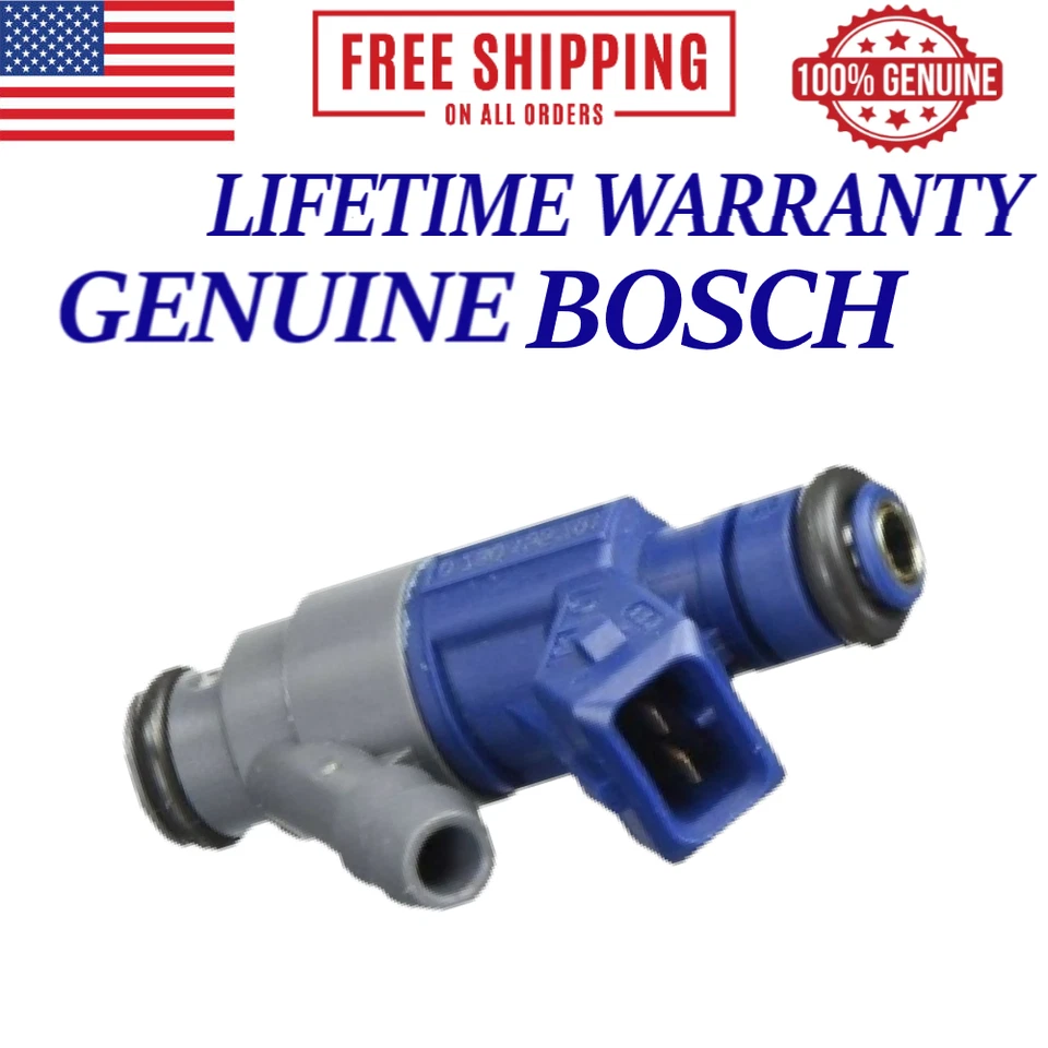 OEM BOSCH 4 piezas inyectores de combustible para Volkswagen Beetle 1998-2000, Golf, Jetta I4 Foto 2 de 2