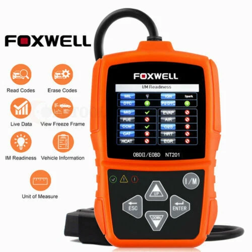 Foxwell NT201 OBD2 EOBD CAN Fault Code Reader Scanner Car Diagnostic Scan Tool - Picture 1 of 8