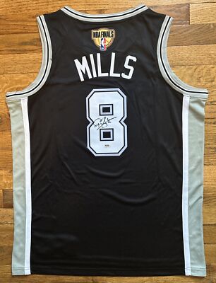 Patty Mills Signed Autographed San Antonio Spurs NBA Finals Jersey