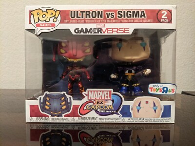Brand New MIB Funko Pop! Marvel vs Capcom Infinite Ultron Sigma 2pack Toys R Us