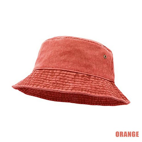 Unisex Men Women WASHED COTTON Sports Bucket Hats Fisherman Hat Outdoor Camping - Picture 15 of 22