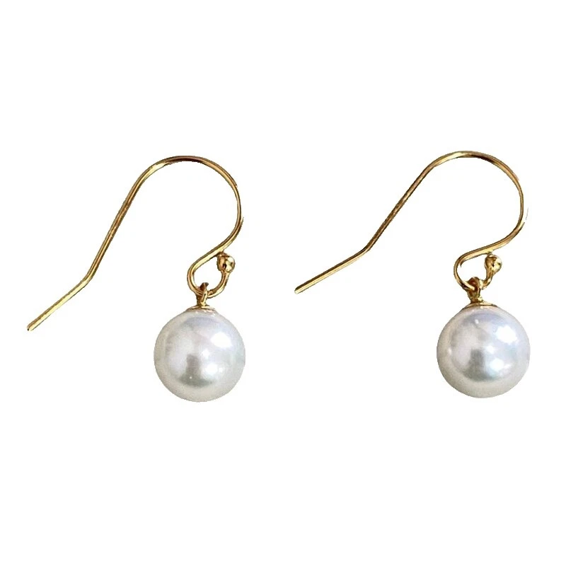 Pearl Yellow Gold Filled Fashion Earrings