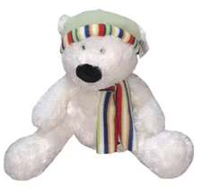 NWT BERNARD THE POLAR BEAR plush By Russ Designed By Artist Rikey Austin