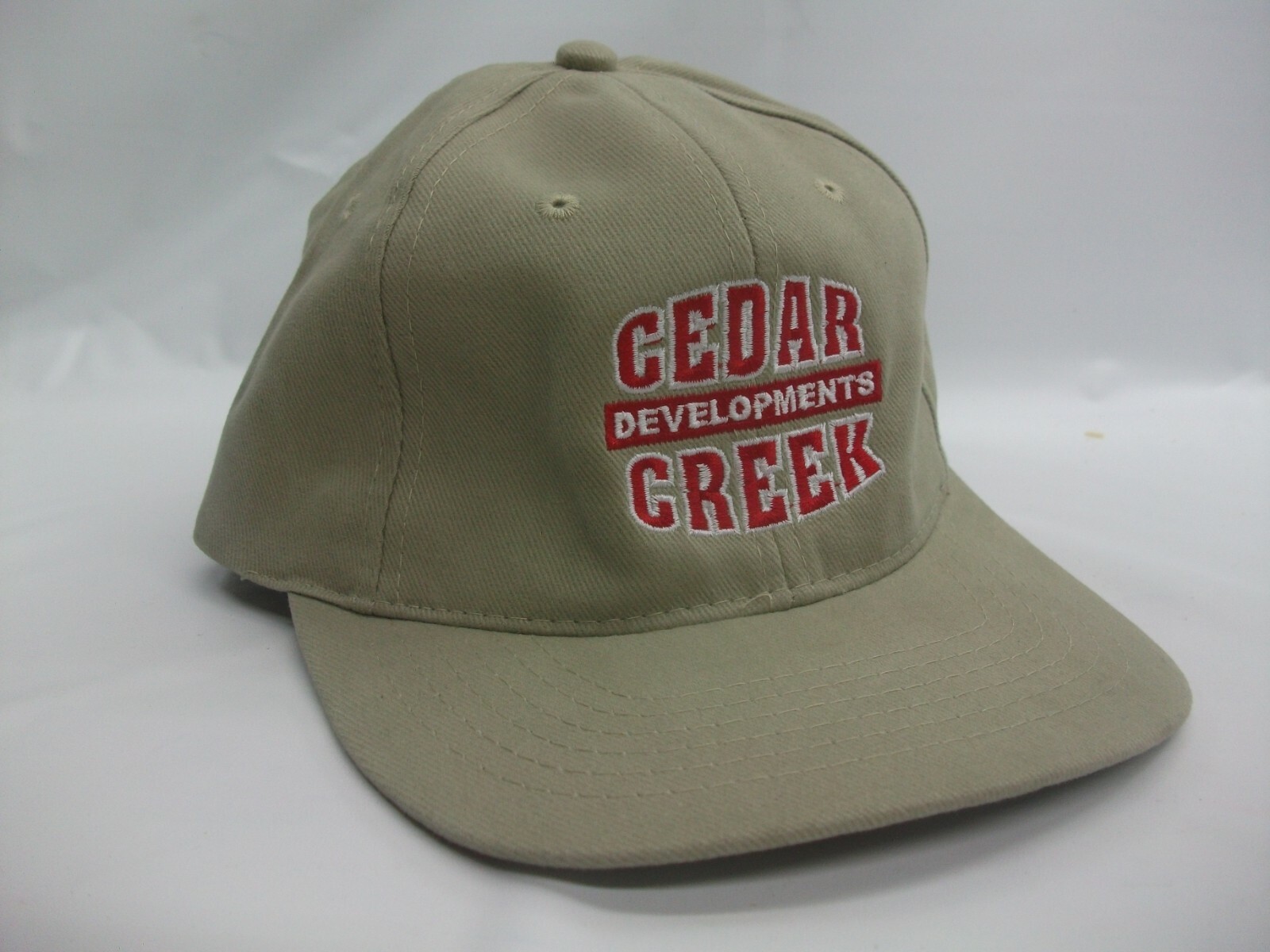 Cedar Creek Developments Hat Beige Strapback Base… - image 1
