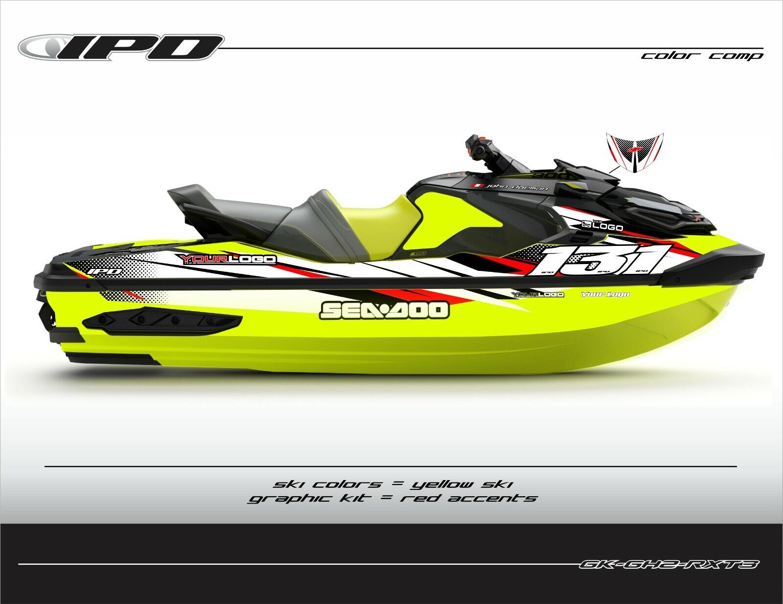 IPD GH2 Design NEW Graphic Kit for WakePro 230 Gen-3 RX GTX SeaDoo 2021人気新作