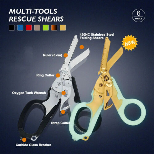 Multifunction Portable Emergency Shears Tactical Folding Scissors for Outdoor - Picture 19 of 26
