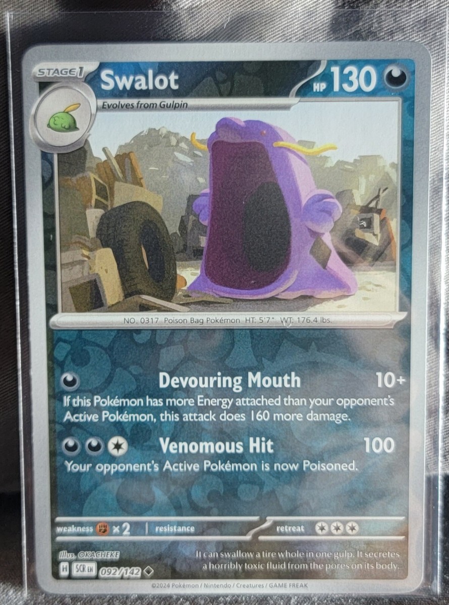 swalot pokemon card 2009 DPt4 Advent of Arceus Holofoil #045/090 [Psychic][Colorless][Colorless] Swallow Up 40+ If Swalot - EX Crystal Guardians