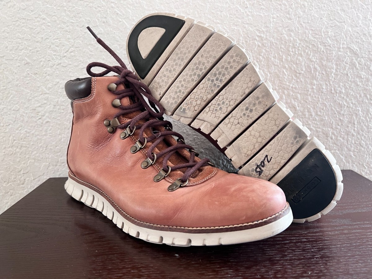 Cole Haan ZeroGrand Water Resistant Hiker Boots Woodbury Brown C25555 Mens  12M
