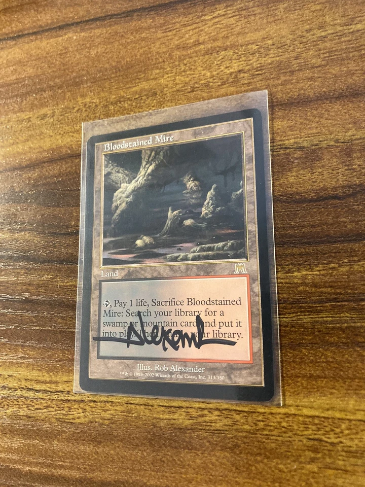 MTG✨Artist Signed BLOODSTAINED MIRE✨Onslaught MINT Rare SAC/FETCH LAND Unplayed - Image 4 of 4