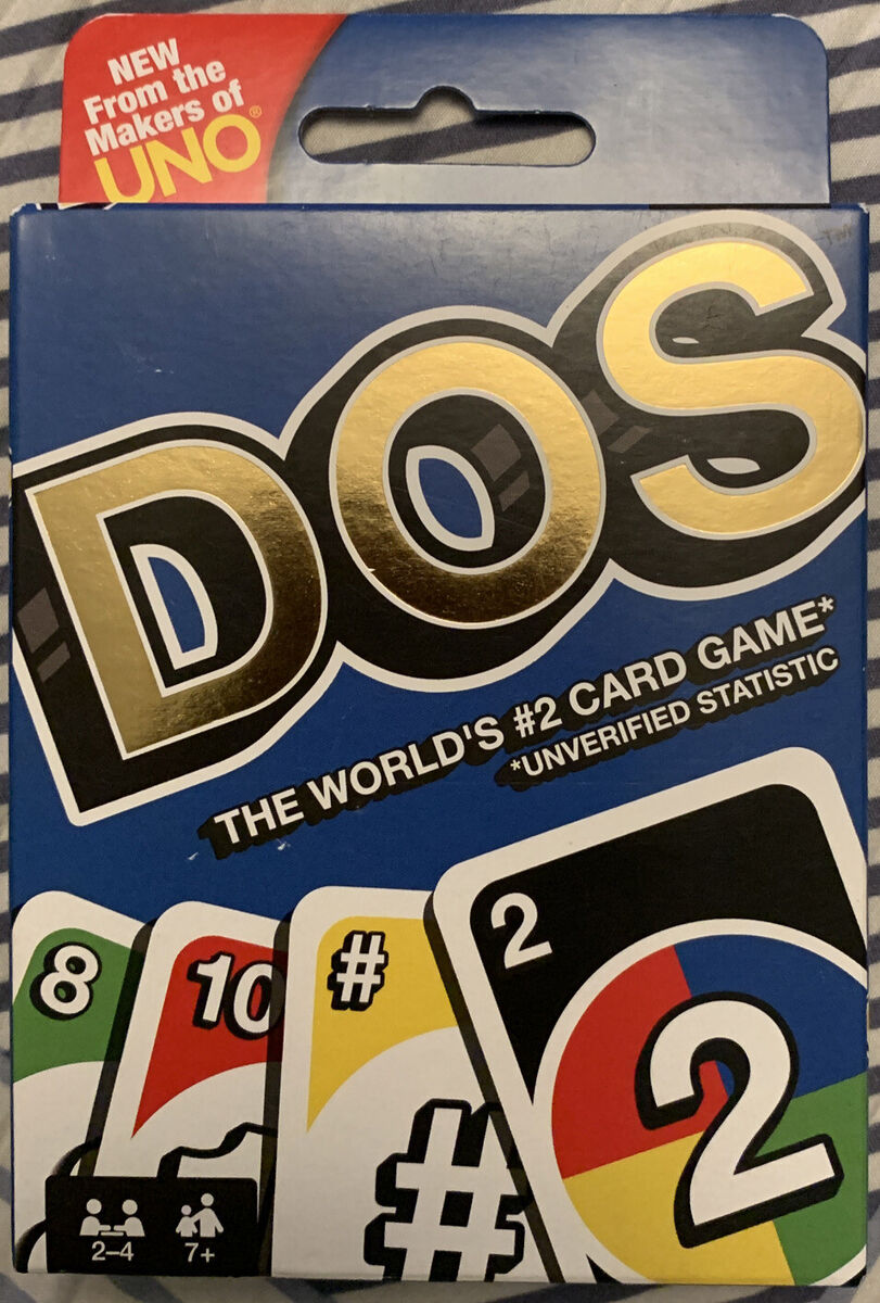 DOS Card Game From the Makers Of UNO For 2-4 Players Ages 7Y+