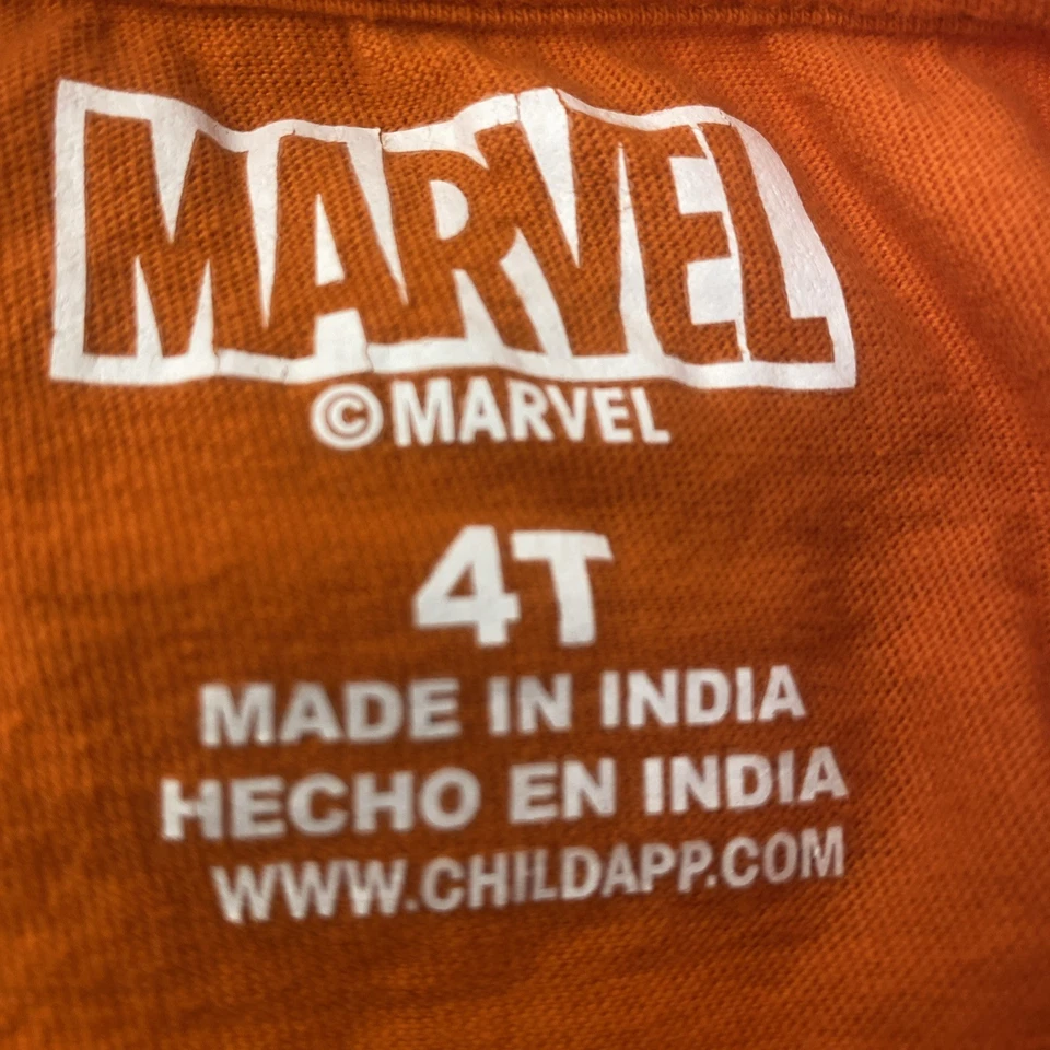 Marvel Spiderman футболка для мальчиков размер 4T оранжевый короткие рукава я родился удивительно!! - Изображение 3 из 4