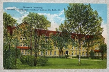 M721 Postcard Women's Dormitory Northern Illinois State Teachers College Dekalb