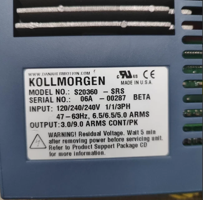 Kollmorgen Brand new original S20360-SRS S2000 Series Servo Driver - Image 2 of 3