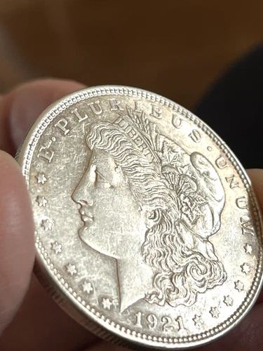 1921 MORGAN SILVER DOLLAR AU LAST YEAR OF THE MORGAN