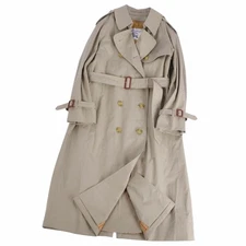 Burberry Vintage Burberrys Liner Trench Coat 100% Cotton Womens 7ar Used MOLO-0