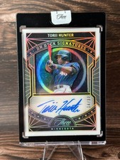 Torii Hunter Panini Three and Two On Deck Signatures Auto 14/32 Minnesota Twins