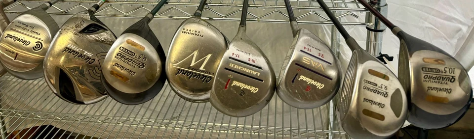 Оптовый лот из 30 клюшек для гольфа - драйверы Cleveland - пусковые установки, Quadpro и Vas - Изображение 3 из 4