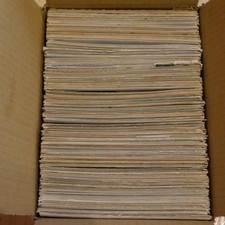 Italy c 392 posted with stamps continental postcards large lot box collection #A